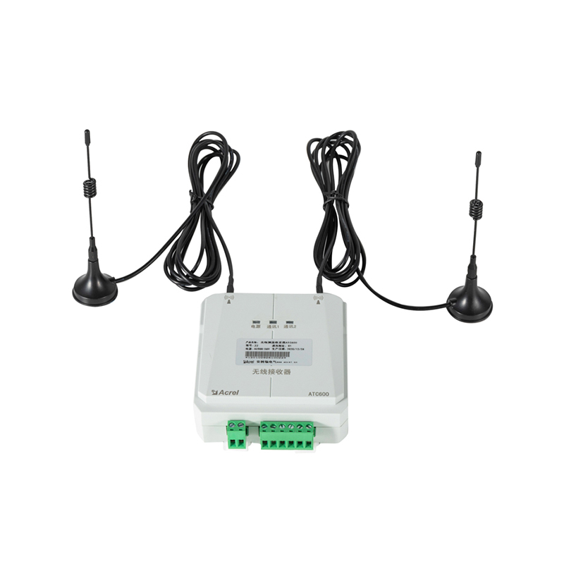 ATC600 Din-skena monterad RS485 trådlös temperaturmottagare