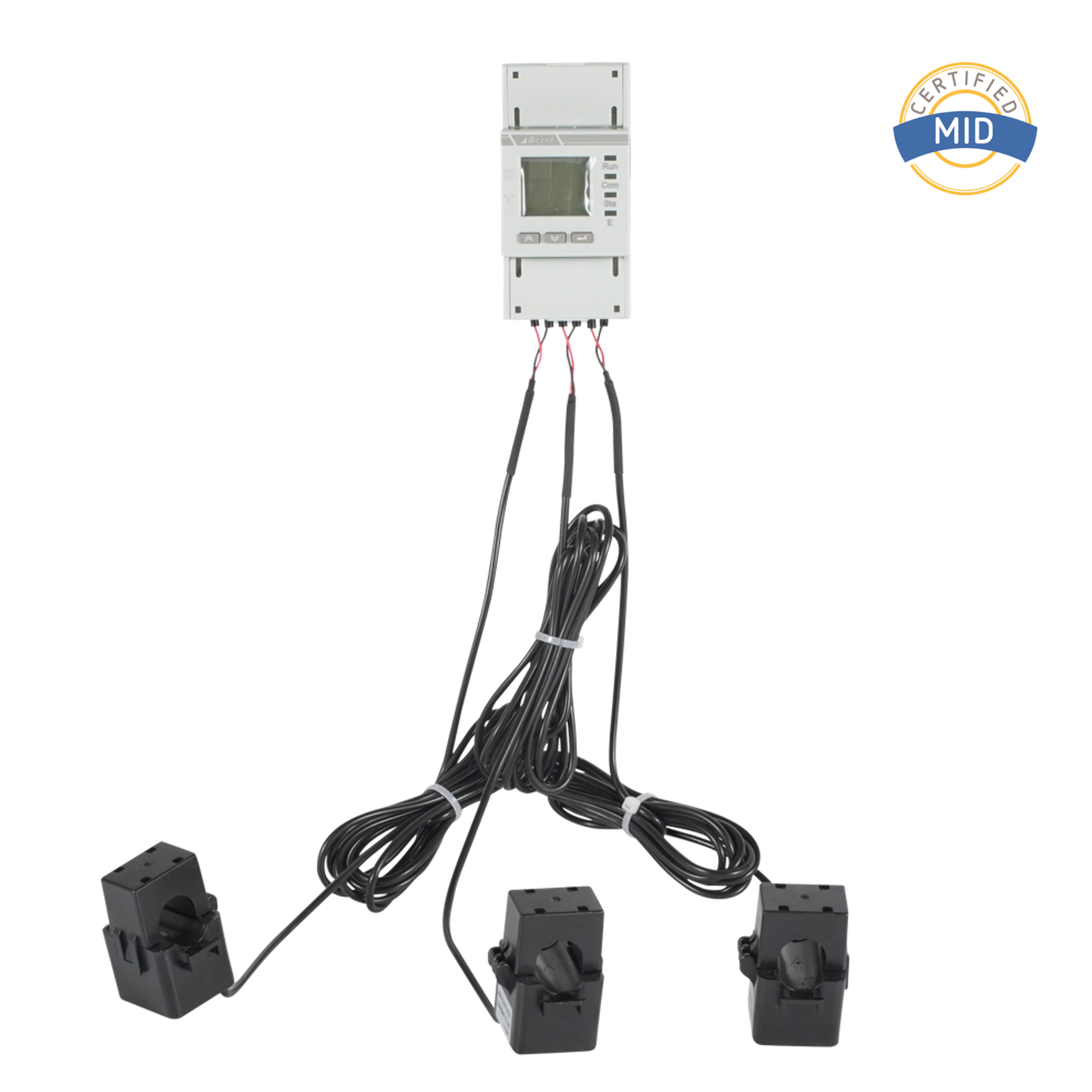 MID-certifierad AC trefas energimätare Utrustad med Split Core CTs